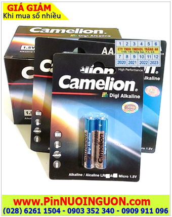 COMBO 01 Hộp 12vỉ=24viên Pin AA 1.5v Alkaline Camelion Digi LR6, Giá 264.000đ /HỘP 24viên